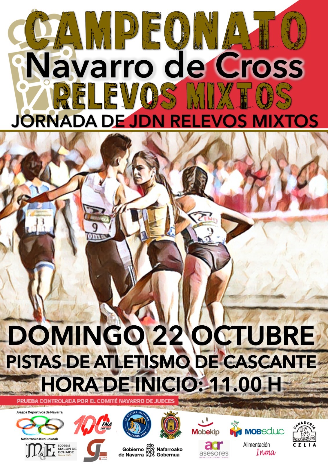 Listado de inscritos Cto. Navarro Relevos Mixto, Cascante